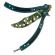 Briceag fluture de antrenament ideallstore®, military chief, otel inoxidabil, 24 cm, verde, husa inclusa