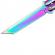 Briceag fluture de antrenament ideallstore®, rainbow siege, otel inoxidabil, 22.5 cm, multicolor