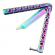 Briceag fluture de antrenament ideallstore®, rainbow siege, otel inoxidabil, 22.5 cm, multicolor