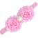 Bentita cu flori si strasuri aplicate (culoare: roz, marime disponibila: 0-12