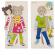 Puzzle lemn imbracam copiii beleduc 13 piese