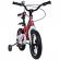 Bicicleta pentru copii 2-4 ani happycycles kidscare, roti 12 inch, cu roti ajutatoare si frane pe disc, rosu