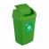 Cos gunoi pt reciclare eco 35 l, verde