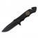 Briceag de vanatoare ideallstore®, firefighter department, 21 cm, otel inoxidabil, negru