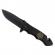 Briceag de vanatoare ideallstore®, firefighter department, 21 cm, otel inoxidabil, negru