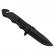 Briceag de vanatoare ideallstore®, firefighter department, 21 cm, otel inoxidabil, negru