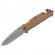 Briceag de vanatoare ideallstore®, general assault, otel inoxidabil, 21.5 cm, bej, teaca inclusa