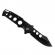 Briceag de vanatoare ideallstore®, perfect blade, otel inoxidabil, 15 cm, negru