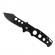 Briceag de vanatoare ideallstore®, perfect blade, otel inoxidabil, 15 cm, negru