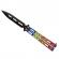 Briceag fluture de antrenament ideallstore®, romanian spirit, otel inoxidabil, 22.5 cm, multicolor