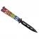 Briceag fluture de antrenament ideallstore®, romanian spirit, otel inoxidabil, 22.5 cm, multicolor