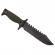 Cutit de vanatoare ideallstore®, assault specialist, 30 cm, negru, teaca inclusa