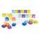 Set educational cu blocuri din lemn, 108 piese, ecotoys me434