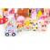 Set educational cu blocuri din lemn, 116 piese, candy city ecotoys me433