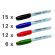 Markere lungi color (n-15/a-12/r-12/v-6), 45/set