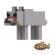 Minecraft craft a block figurina stronghold hostile wolf 8cm