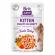 Hrana umeda cu carne de curcan pentru pisici brit care cat pouch kitten 85 g brit