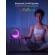 Lampa Smart LED RGBmultifunctionala Incarcator Rapid Wireless 15W Control App Difuzor Control din voce Terapie Sunet Doua Alarme diferite Wi-Fi Ceas cu Lumina ambientala Vreme Compatibilitate Alexa si Google Iphone si Android