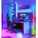 Lampa de colt LED RGB PLUG and PLAY Wi-Fi schelet din metal joc de lumini si sincronizare dupa voce sau muzica telecomanda amplasare pe podea design modern lumina ambientala multiple moduri de functionare 142 cm