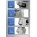 Lampa de veghe Smart robotul DODO afisaj ora si boxa bluetooth ceas cu alarma radio fm sincronizare cu muzica hands free slot card TF sunet 360° acumulator lithium 1800Mah voce AI