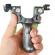 Set prastie laser ideallstore®, sling king, plastic, 11.5 cm, boloboc, argintiu si 200 bile de 6 mm