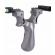 Set prastie laser ideallstore®, sling king, plastic, 11.5 cm, boloboc, argintiu si 200 bile de 6 mm