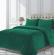 Set de pat catifea king size verde