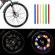 Set 12 ornamente din material reflectorizant pentru spite bicicleta, culoare galben