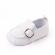 Pantofiori eleganti albi pentru baietei (marime disponibila: 12-18 luni