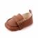 Pantofiori eleganti maro pentru baietei (marime disponibila: 12-18 luni