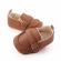 Pantofiori eleganti maro pentru baietei (marime disponibila: 9-12 luni (marimea