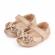 Pantofiori aurii cu sclipici si fundita (marime disponibila: 0-3 luni)