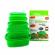 Caserole stay fresh green containers, set 10 piese