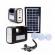 Kit solar portabil gdlite gd-8017 cu lanterne led, 3 becuri si intrare usb