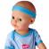 Papusa simba new born baby, baby doll 43 cm cu accesorii albastru