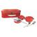 Set de joaca oale metalice rosii in valiza egmont