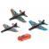 Pistol de jucărie cu lansator de avioane si masinute, gonga® multicolor