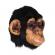 Masca din latex model cimpanzeu, gonga® negru