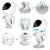 Proiector in forma de astronaut, permite proiectarea stelelor sau galaxiilor, gonga® alb