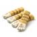 Set 4 buc, husa protectie picior scaun, model labuta pisicuta, gonga® galben