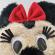Husa amuzanta casca moto funny rider, marime universala, gonga® minnie mouse
