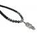 Colier Mana Hamsa din pietre semipretioase Obsidian