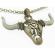 Pandant Bull head fosforescent cap de bou