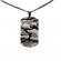 Pandant stil Military army din otel 58 cm culoare gri - negru