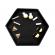 Set cercei de tip surub model cristale si perle culoare multicolor 1 cm