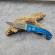 Briceag de buzunar, model scorpion, albastru, 16 cm