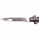 Briceag de vanatoare ideallstore®, italian wave, otel inoxidabil, 22.5 cm, maro, husa inclusa