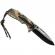 Briceag de vanatoare ideallstore®, only comando, otel inoxidabil, 21 cm, verde