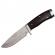 Cutit de vanatoare ideallstore®, hunter swish, otel inoxidabil, 22.5 cm, maro, amnar, teaca inclusa