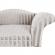 Canapea cu tapiterie textil bej gri si picioare lemn fabricio 122x51x71.5 cm
